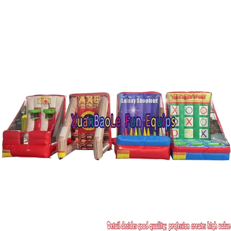 Outdoor commercial grade party challenge playing inflatable carnival sport interactive games for kids