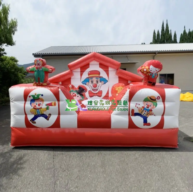 Party Circus Clown Theme Outdoor Inflatable Ball Pit With Bounce House Baby Foam Ball Pit Pool
