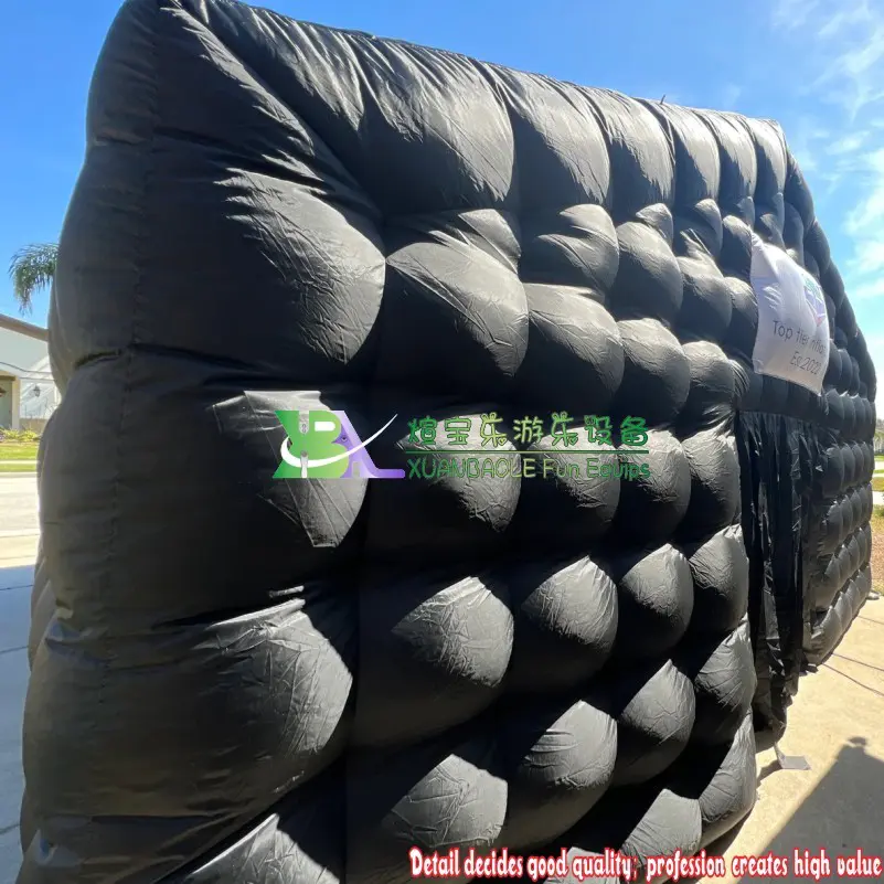 Black Inflatable Night club Tent Cube-A Good Choice for Party Event