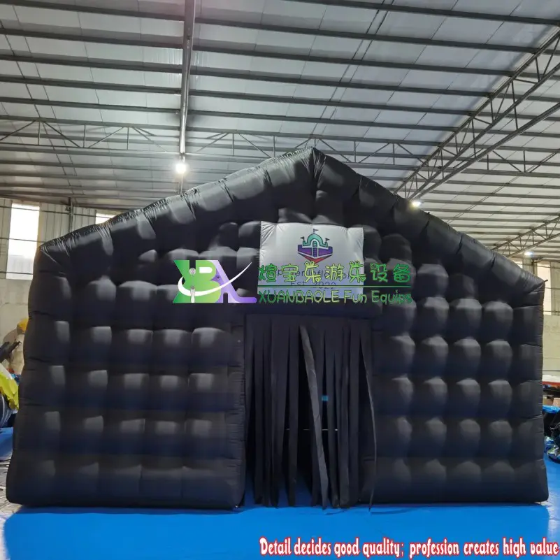 Black Inflatable Night club Tent Cube-A Good Choice for Party Event
