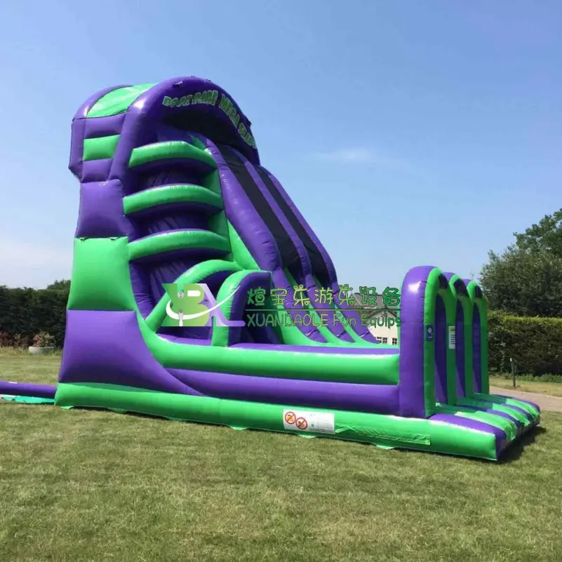 Mighty Inflatable Mega Slide Do Or Dare Dry Slide For Outdoor Event