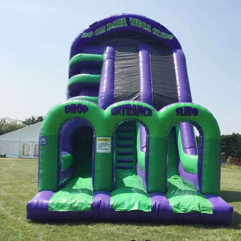 Mighty Inflatable Mega Slide Do Or Dare Dry Slide For Outdoor Event