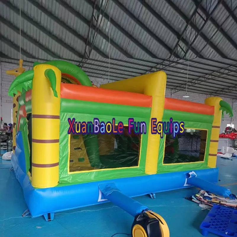 12 Years Gorilla Inflatable Bouncer Combo Children Jumping Castle For Garden / Playground