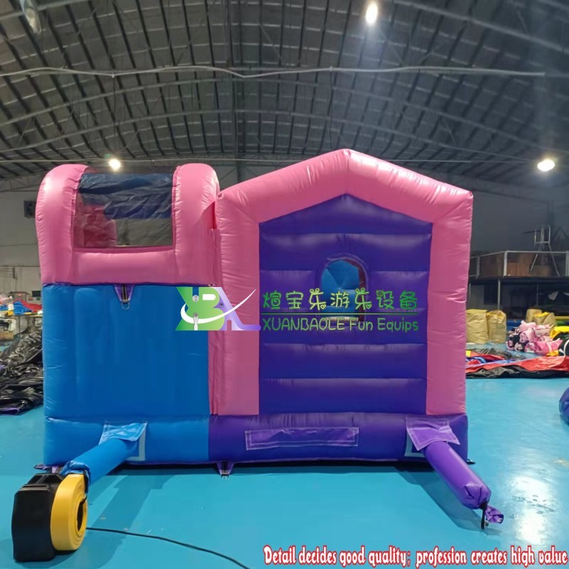 2024 New Mini Inflatable Unicorn Slide And Bounce Combo Fun City
