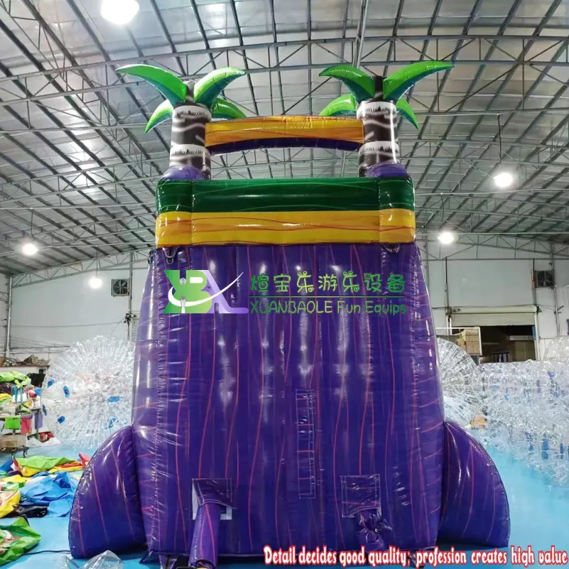 Falls Adventure Backyard Splash Water Slide N Pool/ Purple&Yellow Marble inflatable water slides
