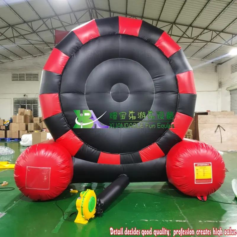 Red&Black Inflatable soccer ball dartboard toss football dartboard game foot double people dart sport game