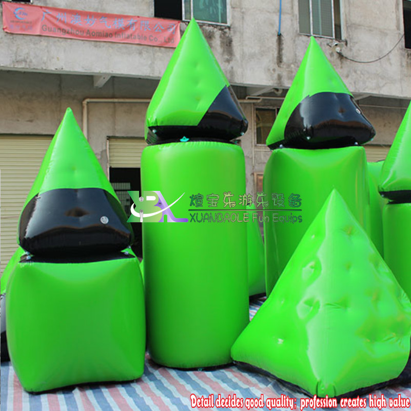 7-10 Man Extreme Sport Games Inflatable Field Paintball Inflatable Bunker