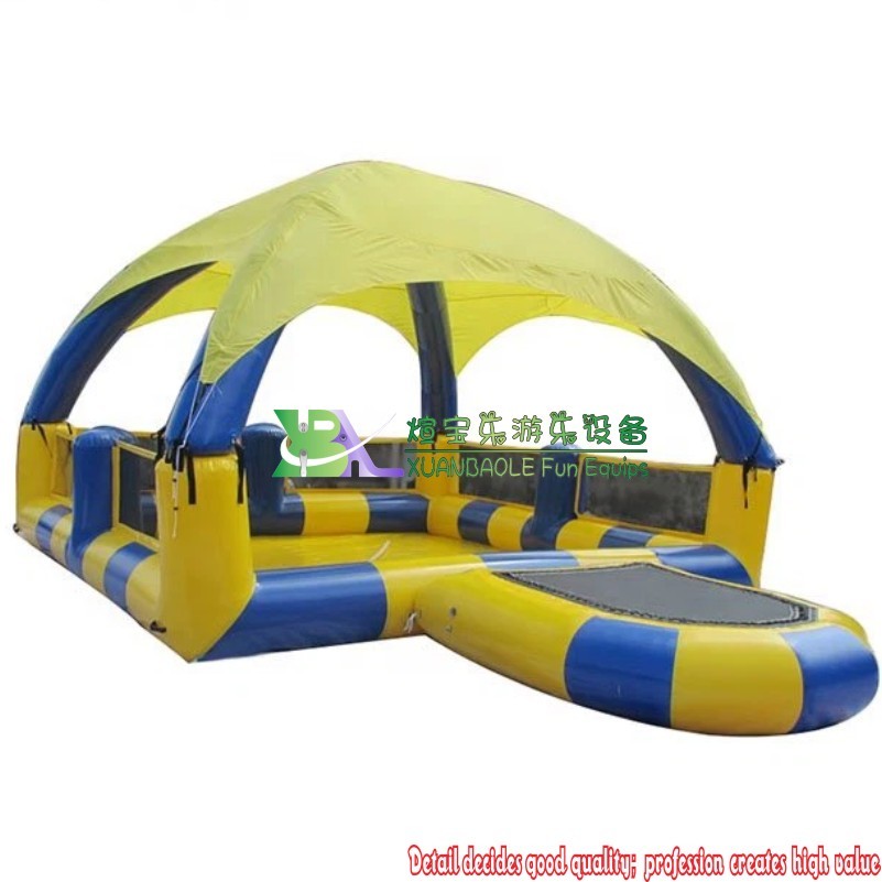 Customized Size Large Inflatable swimming Pool with tent essential for sun protection