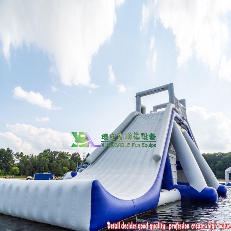 Refresh Giant Inflatable Water Slide For Adult, Custom Pool /Sea Float Water Park Slides Inflatable Island Slide