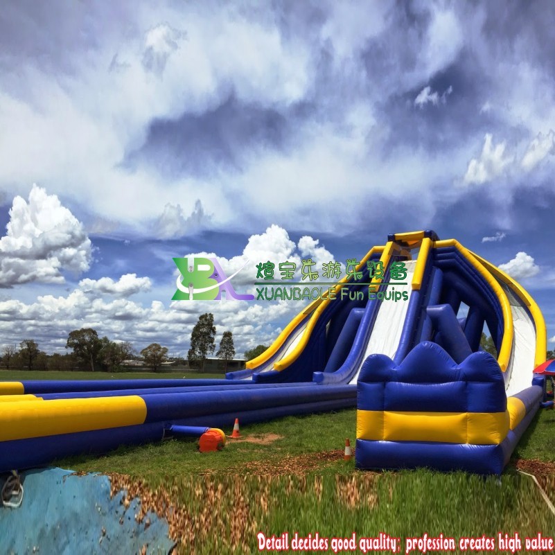 Brand-new Inflatable Large Triple Slide Makes a Shocking Debut, Upgrading the Joyful Experience Again.