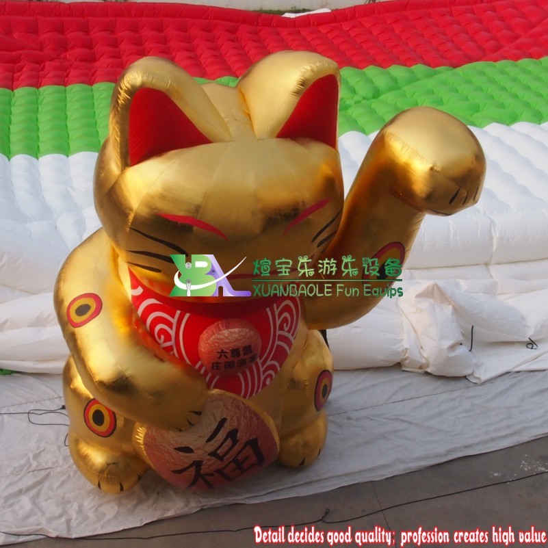 Inflatable golden Fortune Cat model advertising inflatable toy manufacturer customization