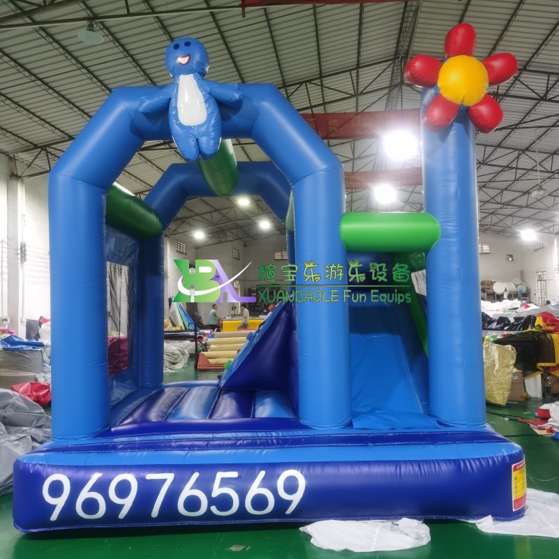 Garden Flower Theme Combo Bouncy With Slide Commercial Bouncing Castle For Kids