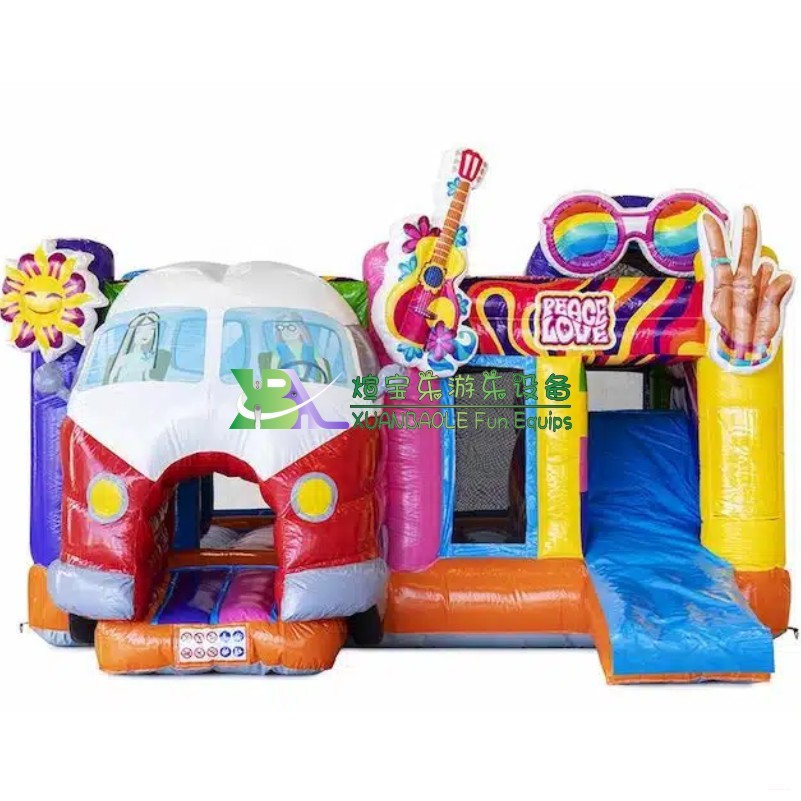 Multiplay Super Bouncy Castle Hippie Inflatable Combo