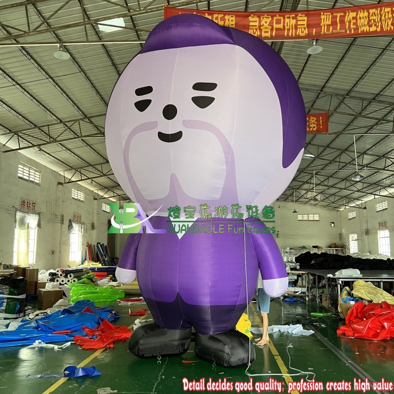 Purple Inflatable Cartoon Characters inflatable Cartoon man