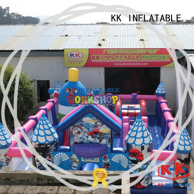 obstacle course moon bounce climbing for racing game KK INFLATABLE