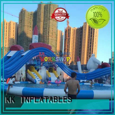 KK INFLATABLE cartoon kids inflatable water park factory price for children