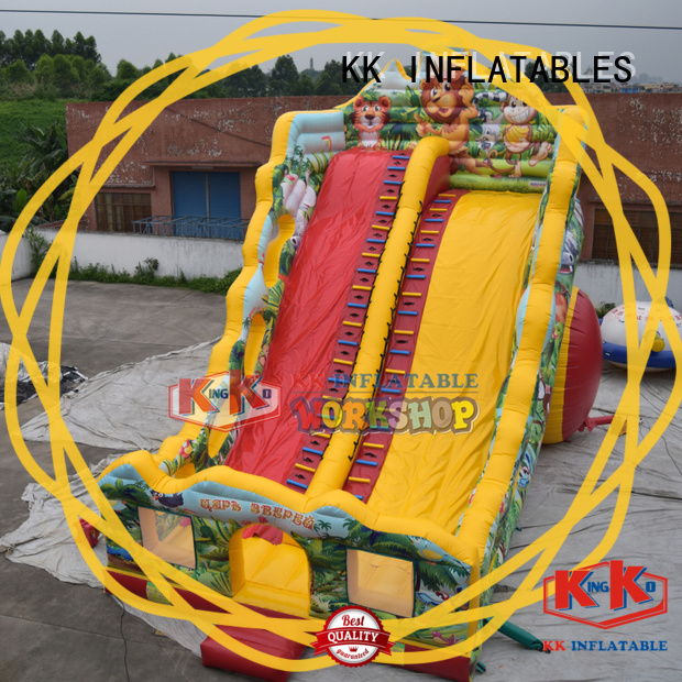 KK INFLATABLE truck kids water slide supplier for exhibition