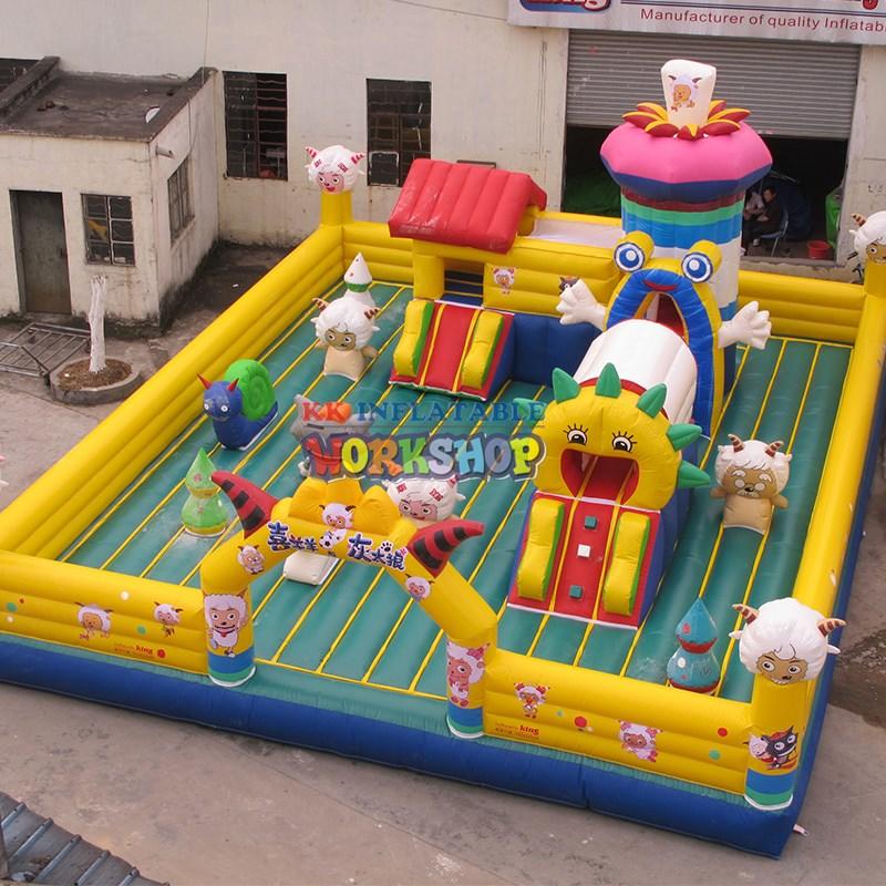 KK INFLATABLE durable water obstacle course factory price for children-1