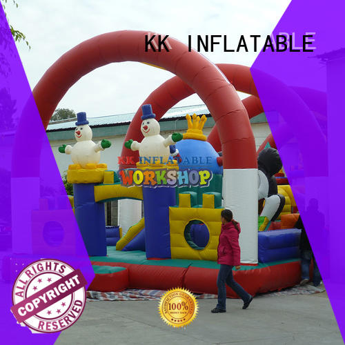 transparent inflatable castle animated cartoon for children KK INFLATABLE