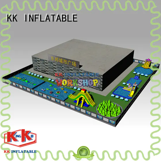 KK INFLATABLE multichannel inflatable theme playground supplier for seaside