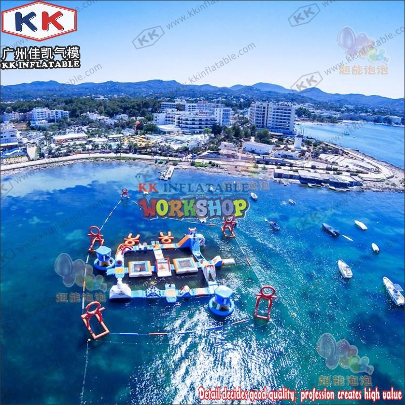 dinosaur kids inflatable water park manufacturer for seaside KK INFLATABLE-1