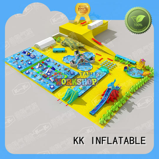 hot selling kids inflatable water park manufacturer for seaside KK INFLATABLE