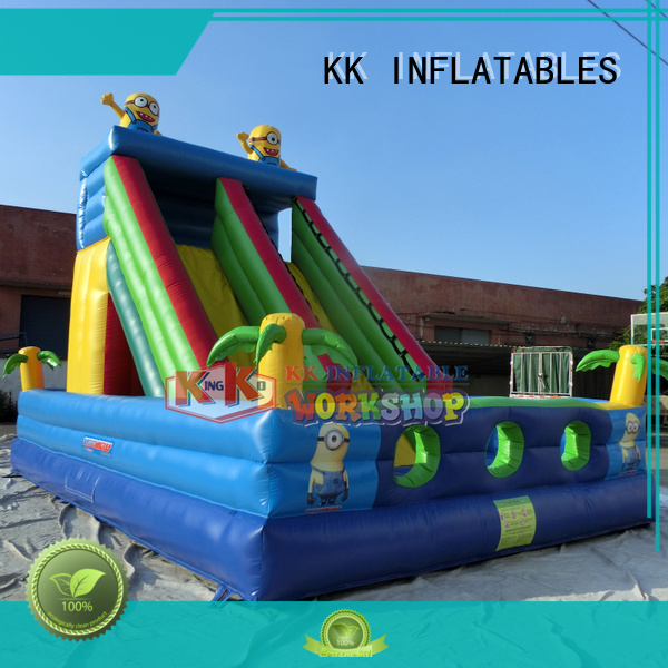 KK INFLATABLE attractive blow up obstacle course manufacturer for playground