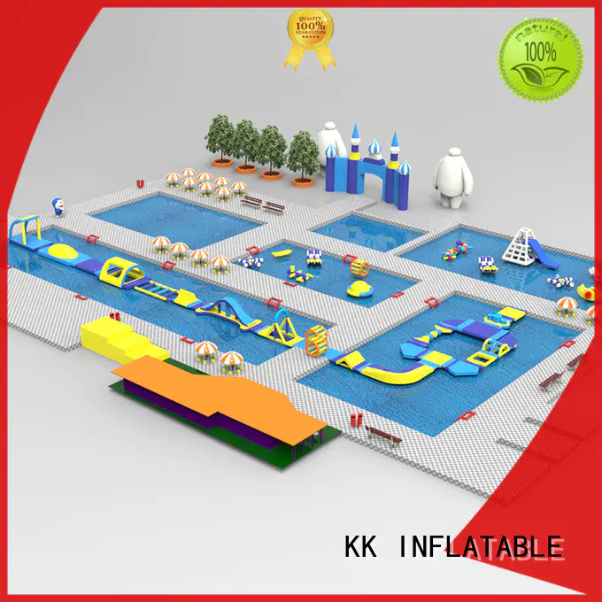 slide pool combination inflatable water parks manufacturer for amusement park