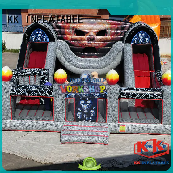 KK INFLATABLE funny inflatable obstacle course good quality for sport games