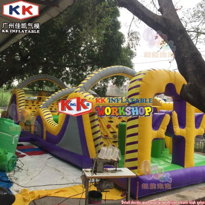 KK INFLATABLE advertising obstacle course for kids supplier for playground-3
