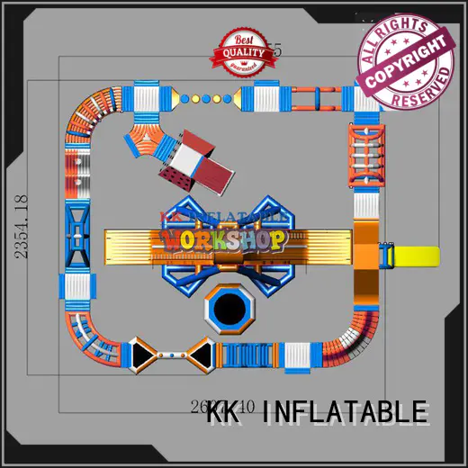 KK INFLATABLE creative inflatable floating water park wholesale for beach seaside
