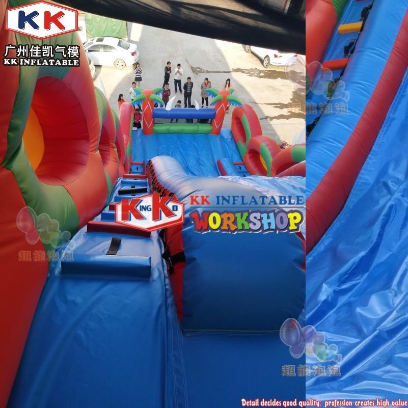 KK INFLATABLE transparent pig bouncy slide supplier for swimming pool-2