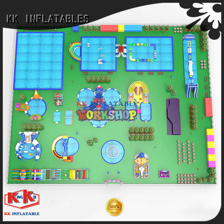 KK INFLATABLE rainbow inflatable theme park manufacturer for amusement park