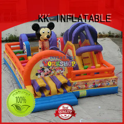 KK INFLATABLE transparent bouncy jumper factory direct for amusement park