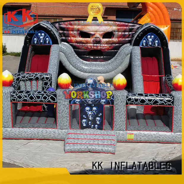 castle water obstacle course wholesale for playground KK INFLATABLE