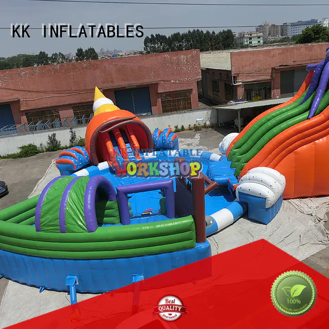 custom inflatable theme park cartoon factory price for seaside