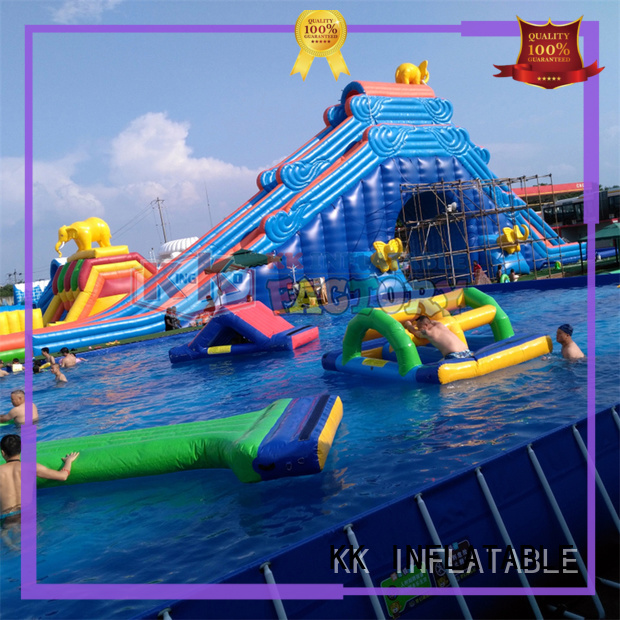 KK INFLATABLE slide pool combination inflatable theme park factory price for amusement park