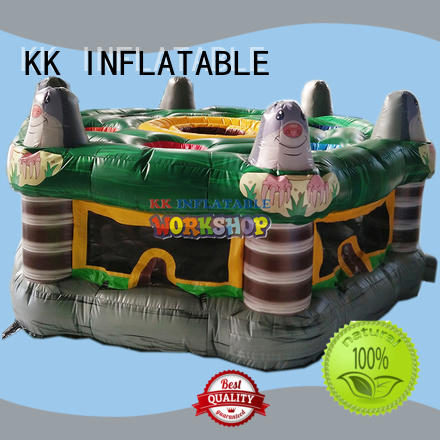giant inflatable rock climbing wall wholesale for for amusement park KK INFLATABLE