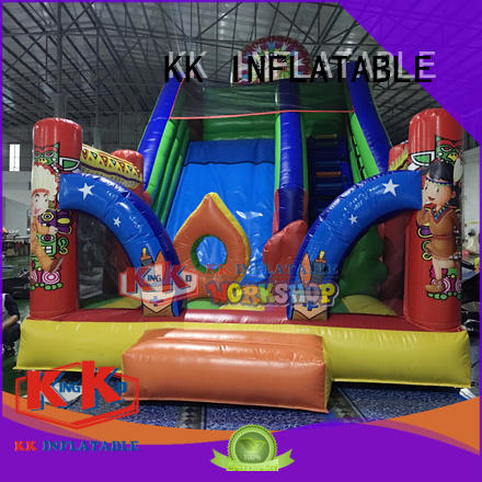 KK INFLATABLE animated cartoon jumping castle supplier for playground