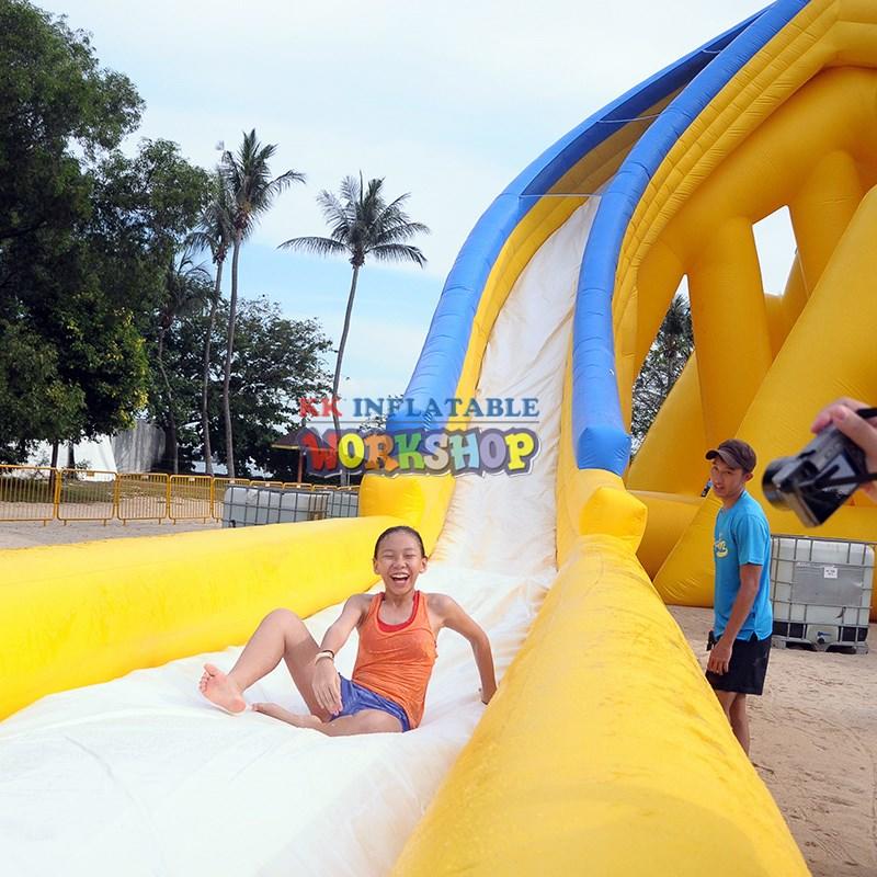 inflatable water playground multichannel for children KK INFLATABLE-2