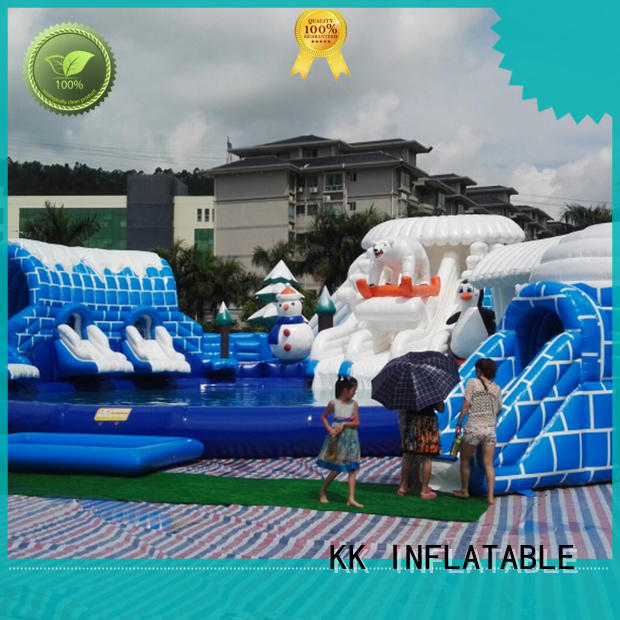 pvc inflatable water playground manufacturer for seaside KK INFLATABLE