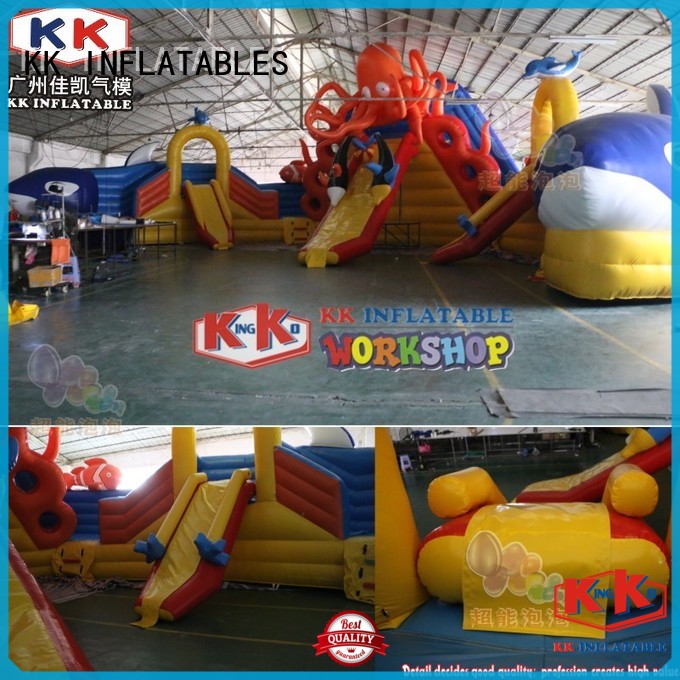 durable inflatable theme park blue factory price for paradise