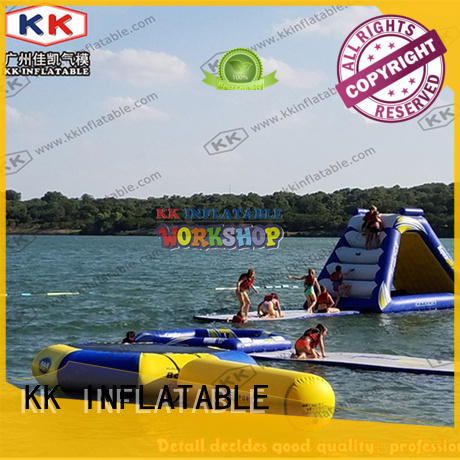 slide pool combination inflatable water parks blue for seaside KK INFLATABLE