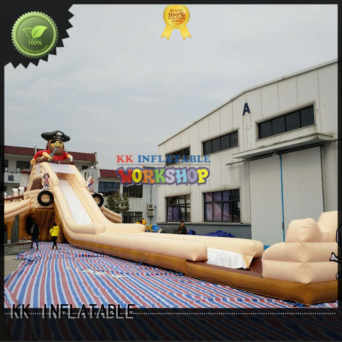 KK INFLATABLE long inflatable water slide supplier for playground