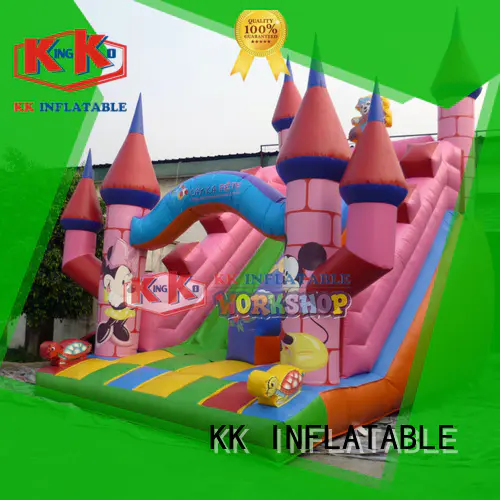 KK INFLATABLE truck big water slides supplier for swimming pool