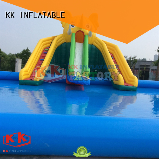 KK INFLATABLE multichannel inflatable theme park factory price for beach