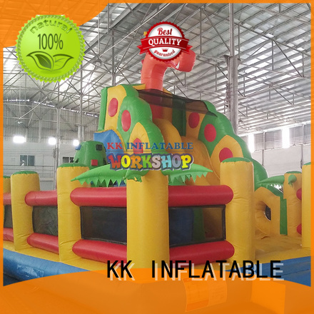 KK INFLATABLE transparent inflatable castle colorful for amusement park