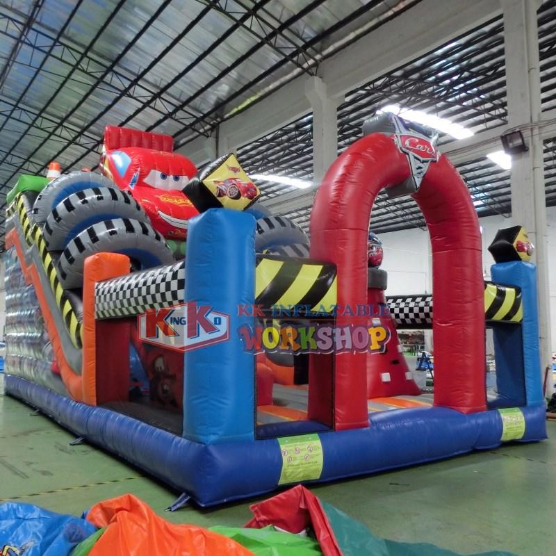 durable jumping castle trampoline colorful for playground-2