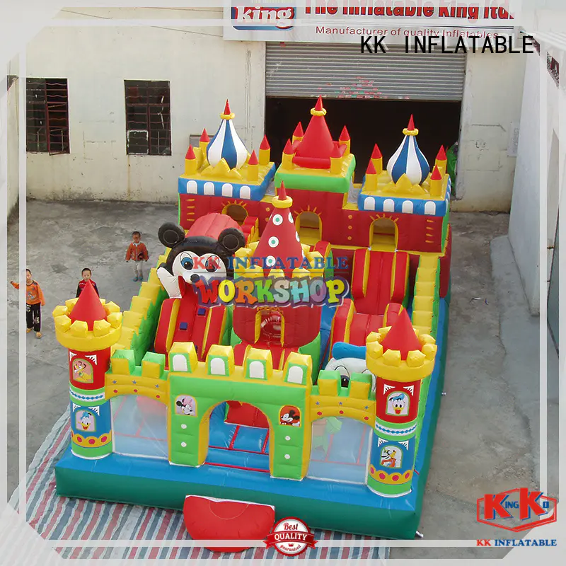 KK INFLATABLE creative water obstacle course supplier for children