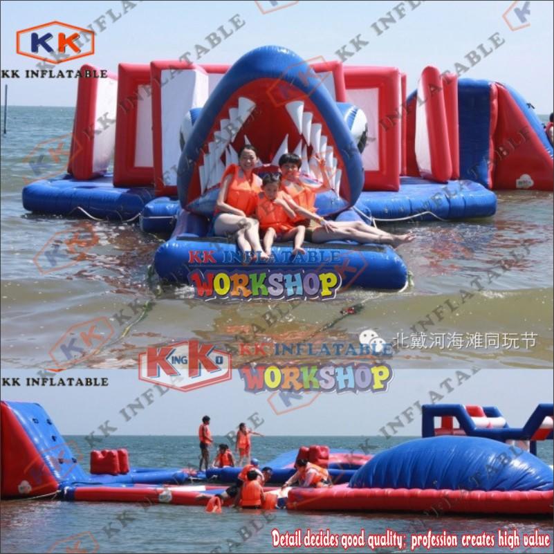 slide pool combination inflatable water playground manufacturer for amusement park KK INFLATABLE-1